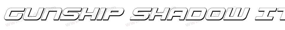 Gunship Shadow Ital字体转换
